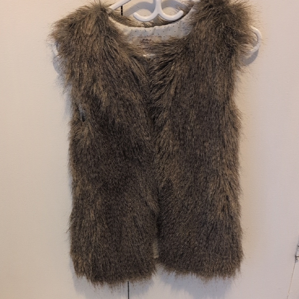 Women's Faux Fur Vest - Brown